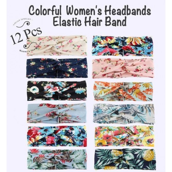 12 Pack Crochet Turban Headband Winter Soft Knitted Hairband Braided Ear Warmer Boho Headwraps For Women Girls 12 Pack Crochet Turban Headband Winter Soft Knitted Hairband Braided Ear Warmer Boho Headwraps For Women Girls